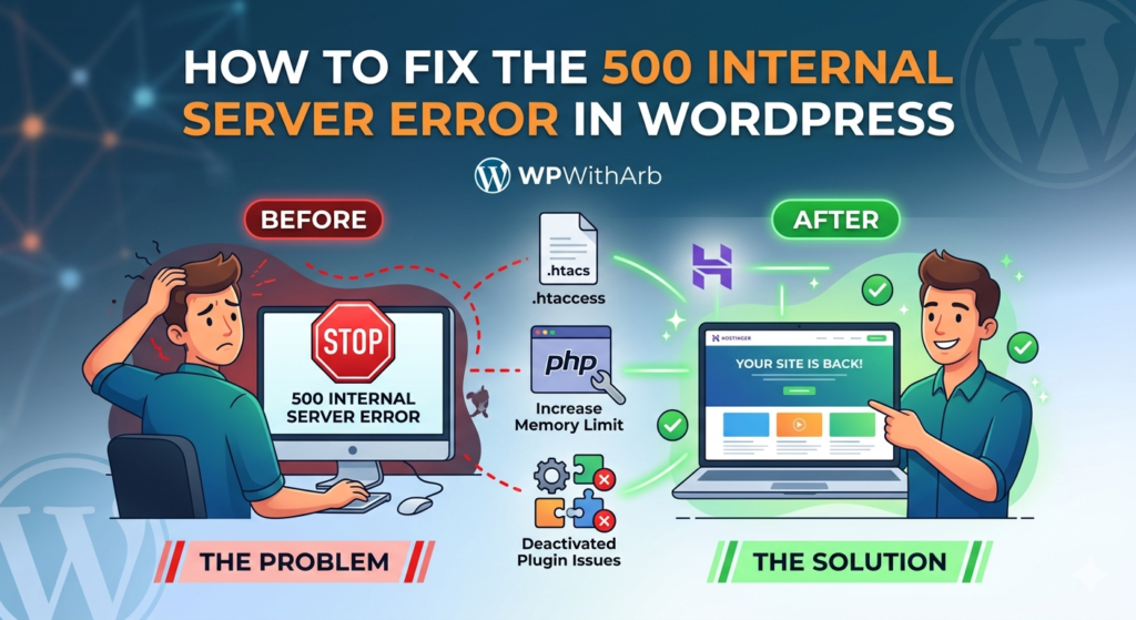 500 Internal Server Error in WordPress