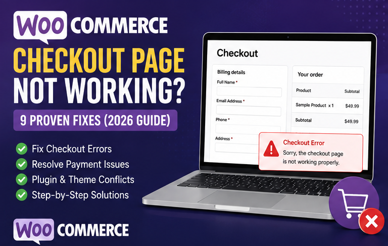 WooCommerce Checkout Page Not Working