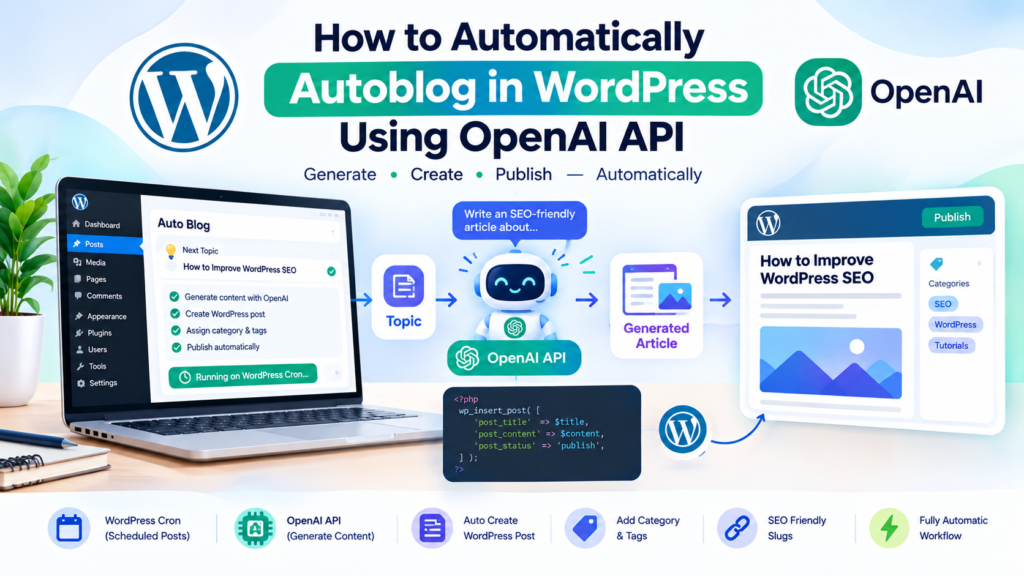 How to automatically autoblog in WordPress using OpenAI API