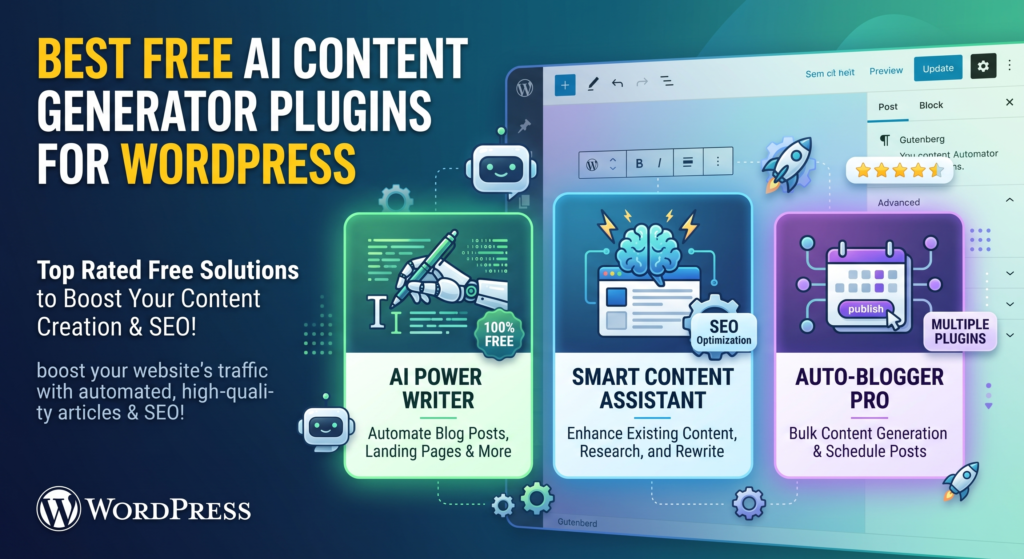 Best free AI content generator plugins for WordPress