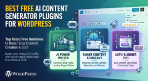 Best Free AI Content Generator Plugins for WordPress